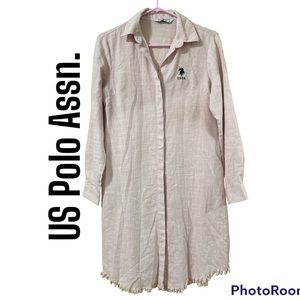 Soft Pink Shirt Dress